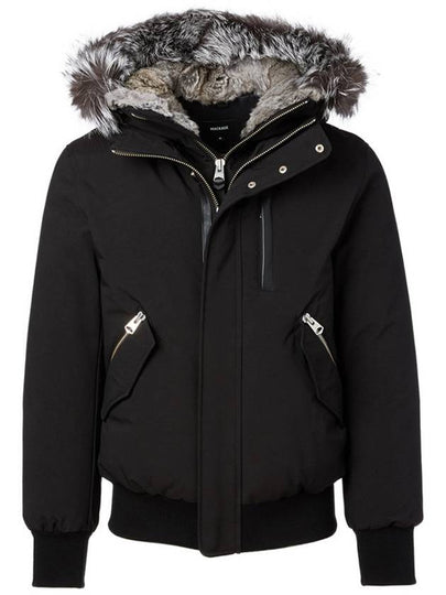 Dixon Nordic Tech Down Silver Fur Bomber Jacket Black - MACKAGE - BALAAN 2