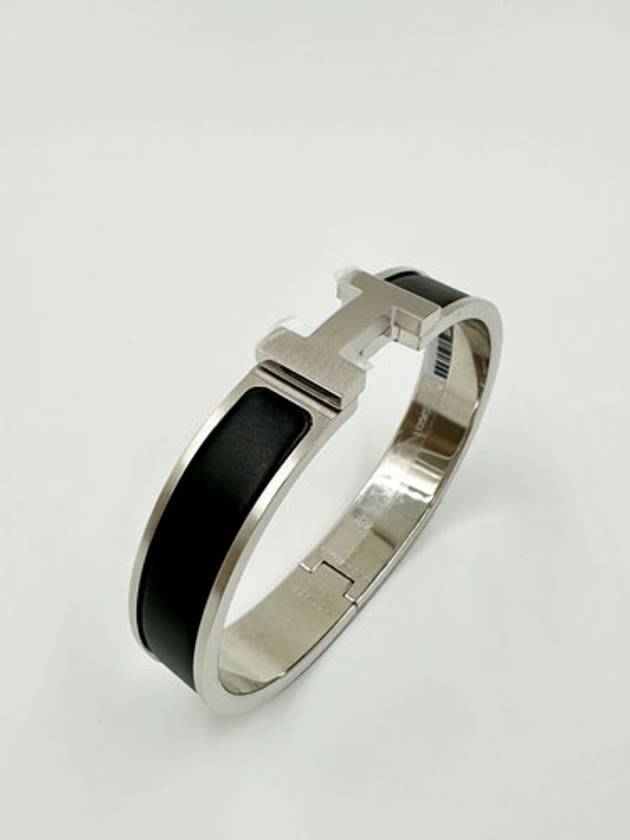 Click Ache HH Palladium Matte Bracelet Noir - HERMES - BALAAN 4