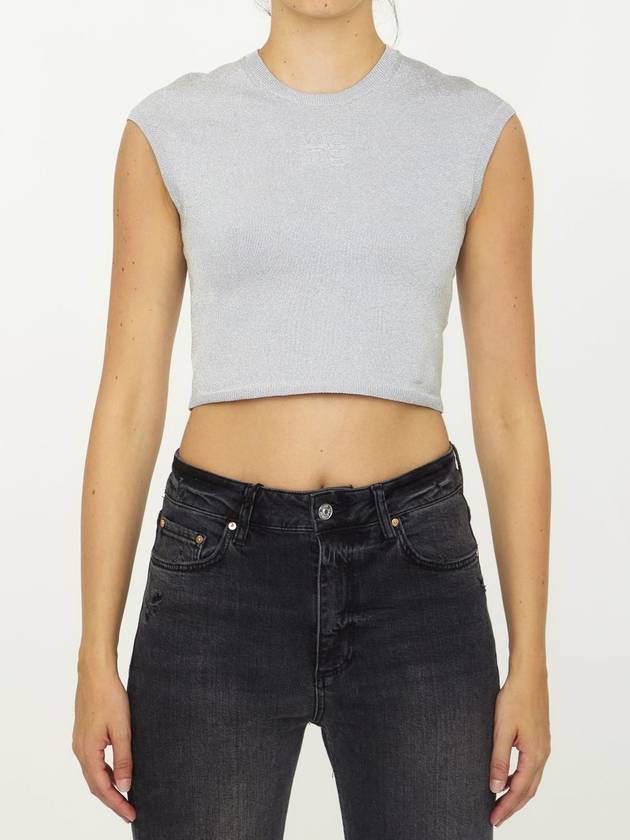 23 fw Lurex Crop Top 4KC3231018046 B0020440784 - ALEXANDER WANG - BALAAN 1