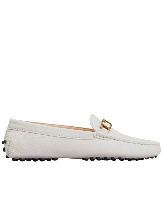 Women's Gommino Leather Driving Shoes White - TOD'S - BALAAN 2