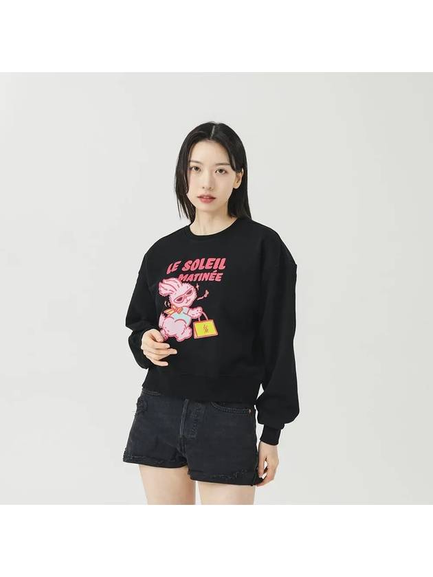 Shopping Rabbit Sweatshirt Black - LE SOLEIL MATINEE - BALAAN 1