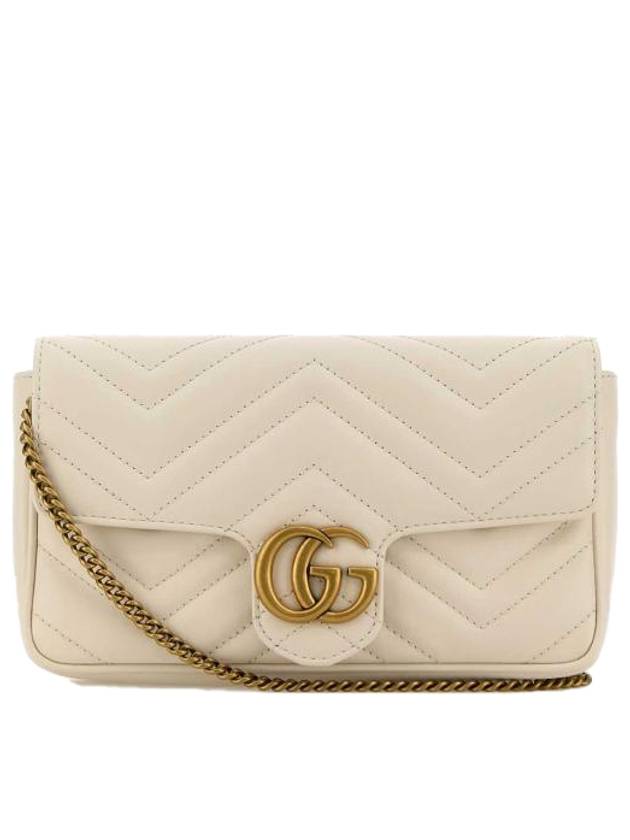 GG Marmont Chain Mini Bag White - GUCCI - BALAAN 2