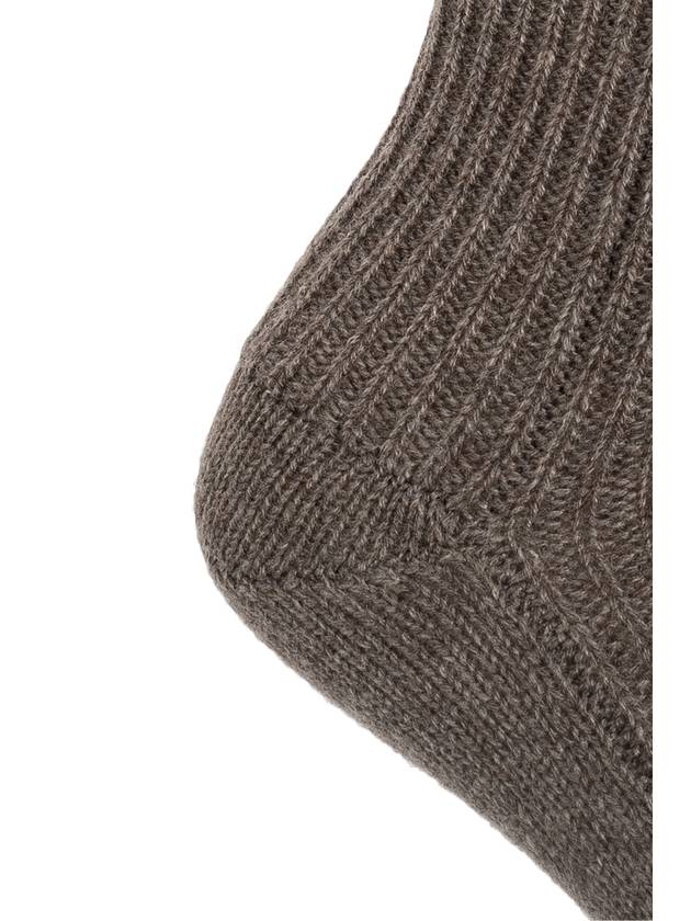 Lisa Yang Cashmere Socks Zera, Women's, Brown - LISA YANG - BALAAN 3