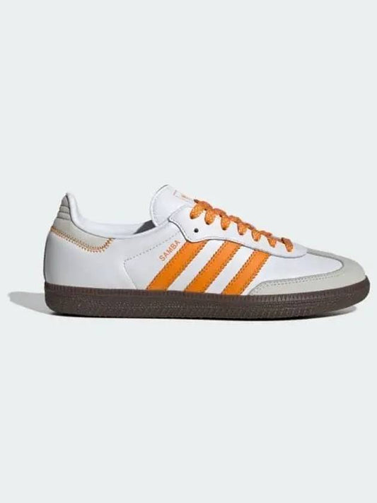 Samba OG Leather Low Top Sneakers Orange Cloud White - ADIDAS - BALAAN 2