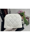 Half Moon Mini Chain Bag Pouch White Gold AP4000 - CHANEL - BALAAN 6