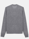 Face Patch Crop Cardigan Grey - ACNE STUDIOS - BALAAN 3