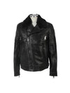 Men's Leather Jacket BPE442C B701C 01 BLACK NEC001 - NEIL BARRETT - BALAAN 1