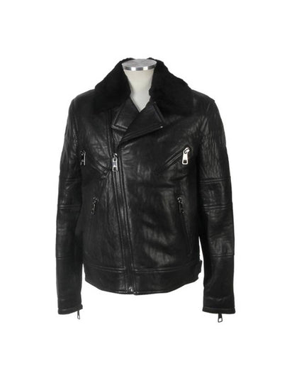 Men's 11th Anniversary Leather Biker Jacket Black - NEIL BARRETT - BALAAN 2