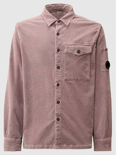 Lens Detail Long Sleeve Shirt Purple - CP COMPANY - BALAAN 2