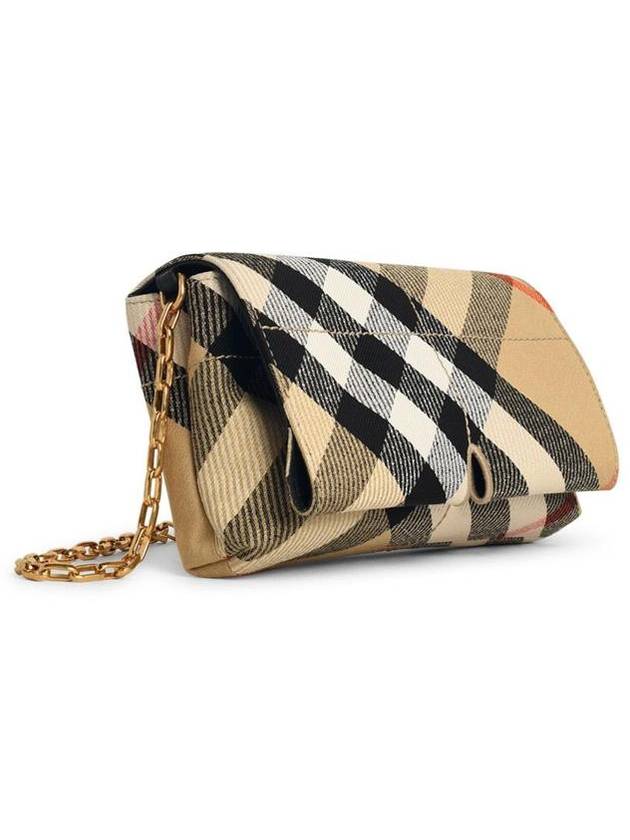 Snip Check Chain Mini Shoulder Bag Sand - BURBERRY - BALAAN 3