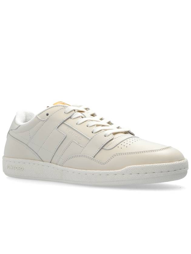 Leather Sneakers Low Top Sneakers White - TOM FORD - BALAAN 5