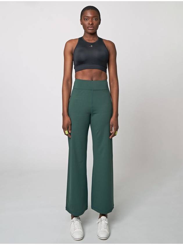 Wide Legging Pants Dark Green - ATHPLATFORM - BALAAN 3