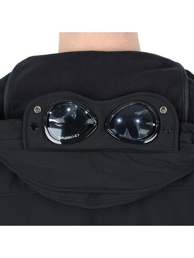 Men's Shell R Drawstring Goggle Hooded Jacket Black - CP COMPANY - BALAAN 10