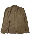 Gabardine Utility Long Sleeve Shirt Brown - CP COMPANY - BALAAN 11