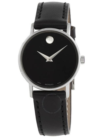 Movado Classic Museum Quartz Black Dial Ladies Watch 0607317 - MOVADO - BALAAN 1