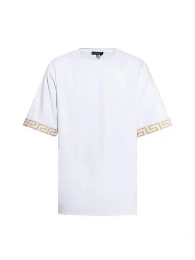 Greca Gym Logo Crew Neck Short Sleeve T-Shirt White - VERSACE - BALAAN 2