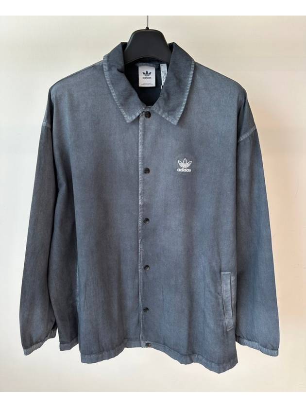 Essentials Dye Coach Long Sleeve Shirt Black - ADIDAS - BALAAN 2