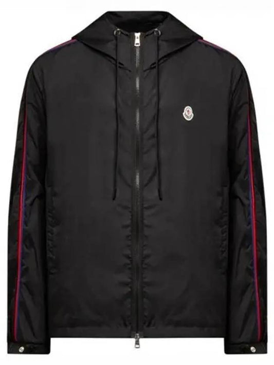 1A00085 68352 999 HATTAB Windbreaker Jacket Black Men s TLS 271418 - MONCLER - BALAAN 1