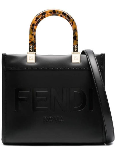 Sunshine Small Leather Tote Bag Black - FENDI - BALAAN 2