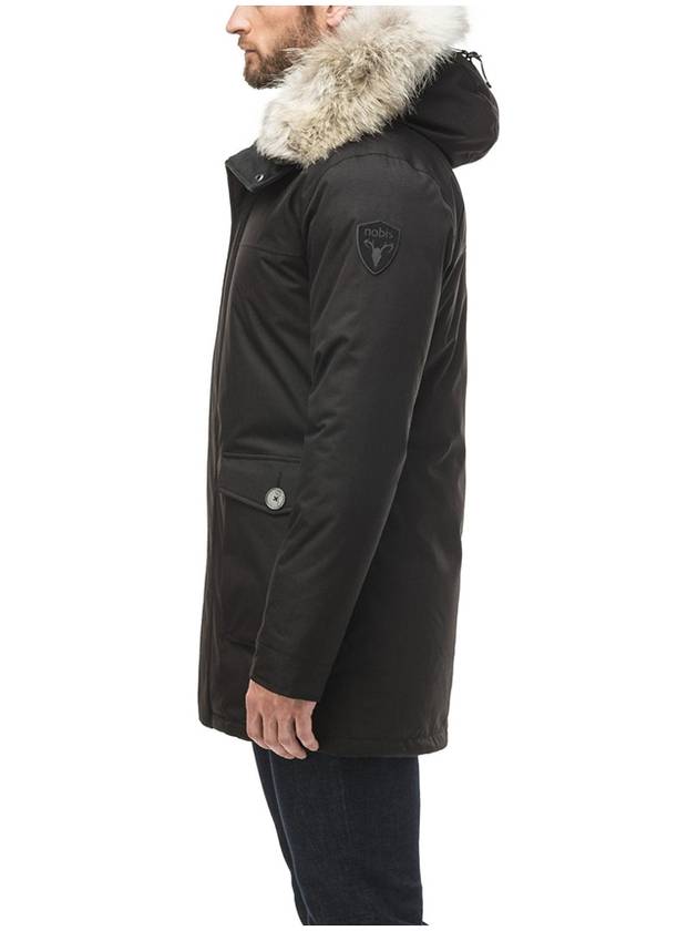 Yves Hooded Fur Padded Parka Black - NOBIS - BALAAN 5