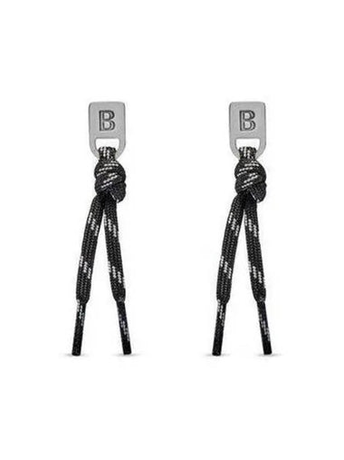 Plate earrings black 697650 TZX4S - BALENCIAGA - BALAAN 1