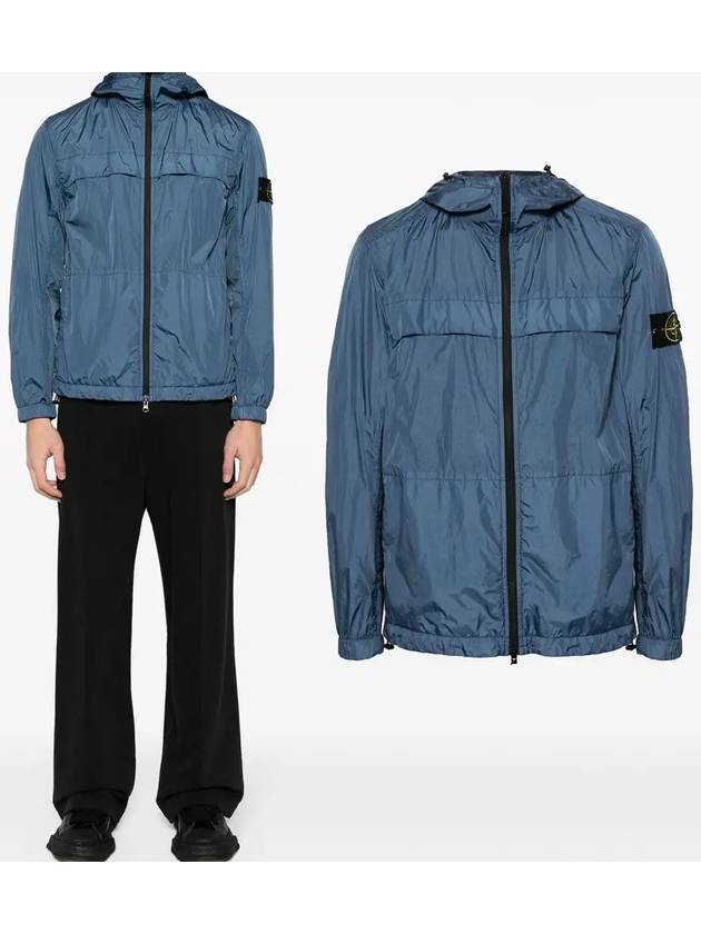 Garment Dyed Crinkle Reps R-Nylon Jacket Avio Blue - STONE ISLAND - BALAAN 2