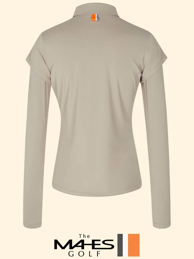 Long Sleeve T-Shirt Orange Label Shoulder-Up Collar T-Shirt GT60493 - MAHES - BALAAN 2