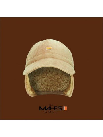 Logo ball cap earmuff cap Orange label suede fleece earmuff cap EC00736 - MAHES - BALAAN 1