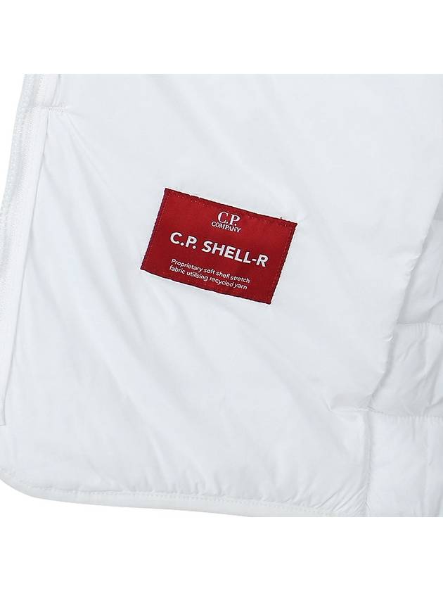 Shell R Mix Goggle Hooded Padded Vest White - CP COMPANY - BALAAN 10