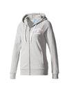 Original Logo Print Zip-Up Hoodie Grey - ADIDAS - BALAAN 1