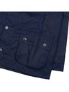 Maison Kitsune collab Beaufort Waxed Jacket Indigo - BARBOUR - BALAAN 8