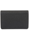 Gancini Leather Card Wallet Black - SALVATORE FERRAGAMO - BALAAN 3