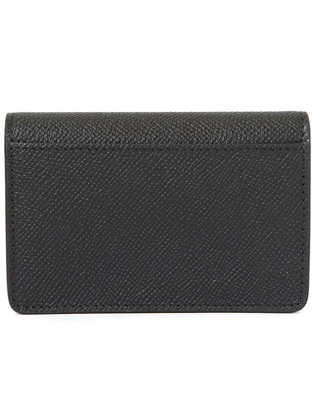 Gancini Leather Card Wallet Black - SALVATORE FERRAGAMO - BALAAN 3