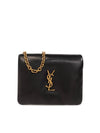 Calypso Chain Card Wallet Black - SAINT LAURENT - BALAAN 1