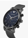 Chronograph Metal Watch Navy - EMPORIO ARMANI - BALAAN 4