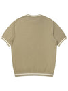 Round Neck Short Sleeve Knit Top Olive Green - SOLEW - BALAAN 3