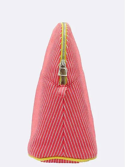 Striped zip up fabric pouch - HERMES - BALAAN 2