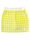 Check jacquard knit skirt yellow - LIKEWIZE - BALAAN 2