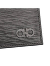 Gancini Half Wallet Black - SALVATORE FERRAGAMO - BALAAN 6