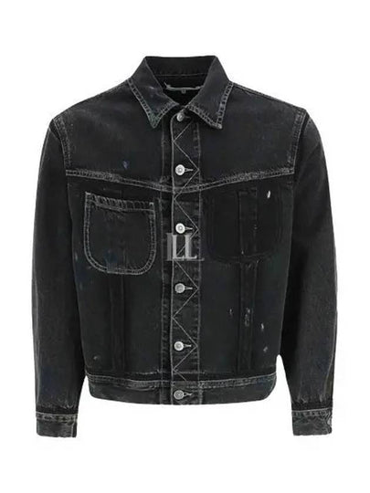 Front Press Stud Cotton Overshirt Jacket Black - MAISON MARGIELA - BALAAN 2