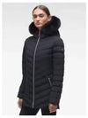 Women's Roselan Hooded Padded Black Fur Black - MOOSE KNUCKLES - BALAAN 2