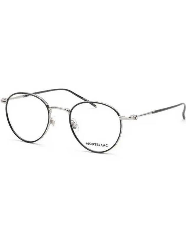 Eyewear Round Silky Rim Glasses Black - MONTBLANC - BALAAN.