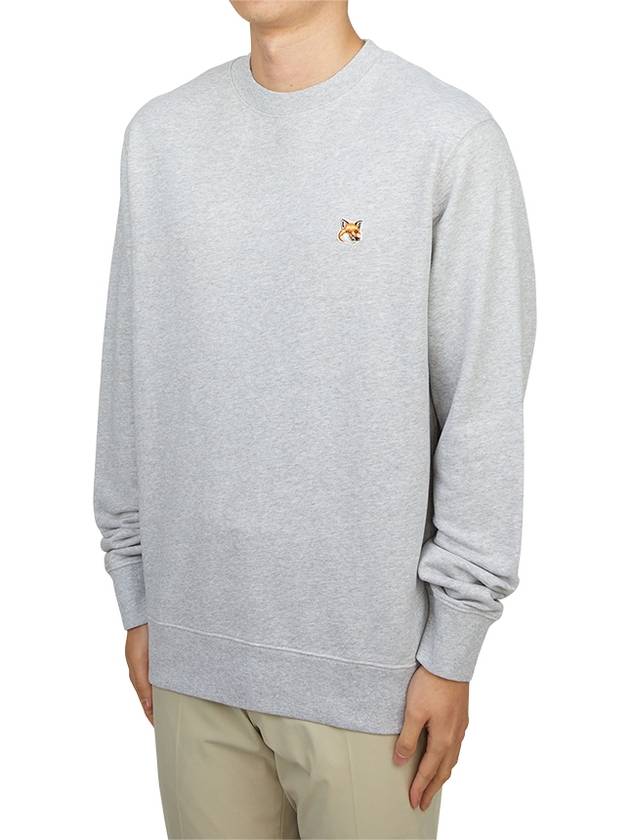 Fox Head Patch Regular Sweatshirt Light Grey Melange - MAISON KITSUNE - BALAAN 3