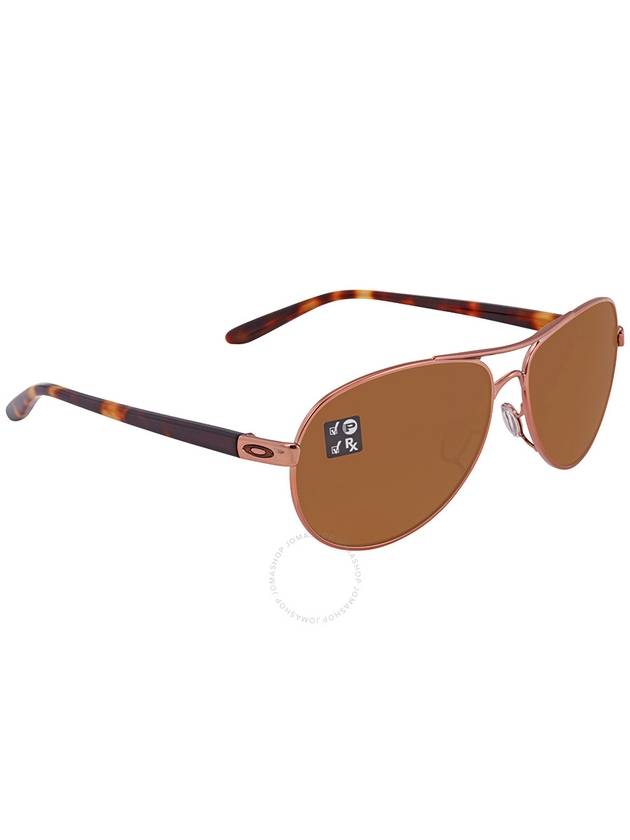 Oakley Feedback Brown Gradient Polarized Pilot Ladies Sunglasses OO4079 407914 59 - OAKLEY - BALAAN 3