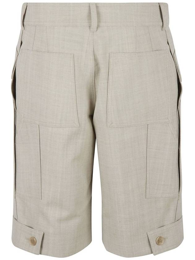 pocket line decorated Bermuda casual shorts - BURBERRY - BALAAN 3