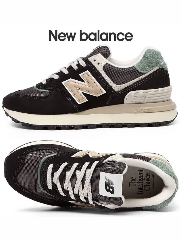 574 Legacy Low Top Sneakers Black - NEW BALANCE - BALAAN 2