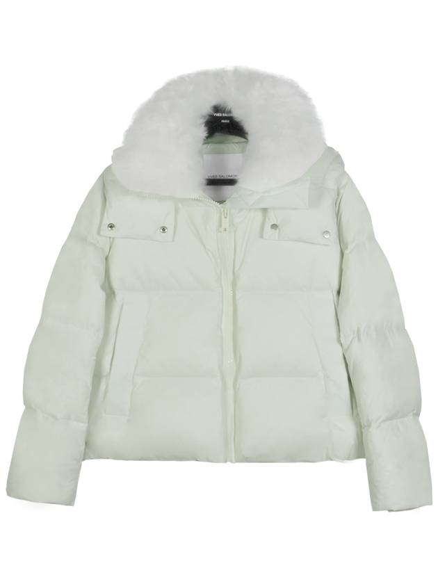 Shearling trim hood down padding FV01659M07W A7177 FREEZE YVC030fz - YVES SALOMON - BALAAN 1