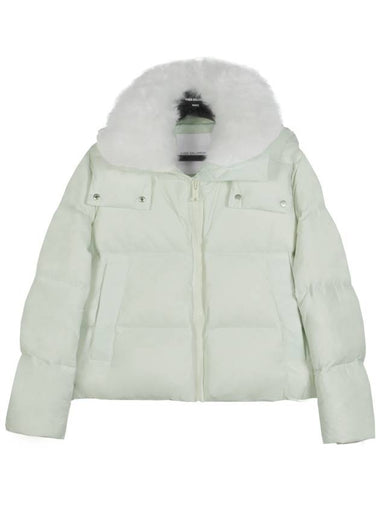 Shearling trim hood down padding FV01659M07W A7177 FREEZE YVC030fz - YVES SALOMON - BALAAN 1