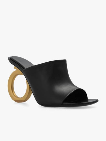 Elina Sandals Heels Black - SALVATORE FERRAGAMO - BALAAN 2