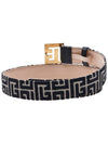 Jacquard Fabric Belt Black - BALMAIN - BALAAN 5